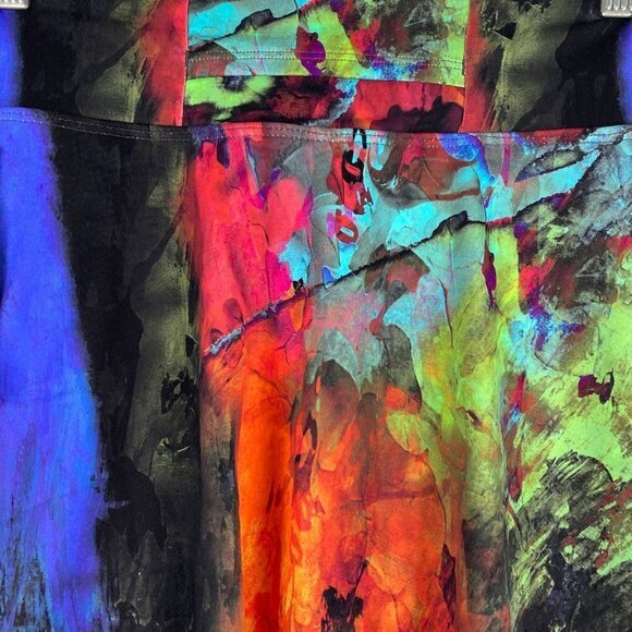 Donajo Tennis Skort Skirt Size 1 Pleated Abstract Print Multicolored NWT SS-1472 - Picture 5 of 13